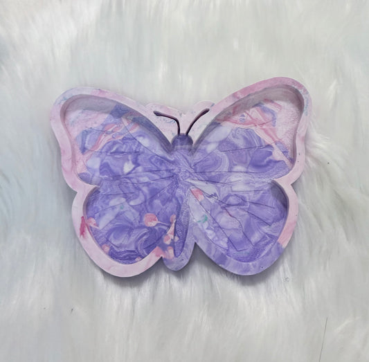 Eco Resin Butterfly Trinket Tray